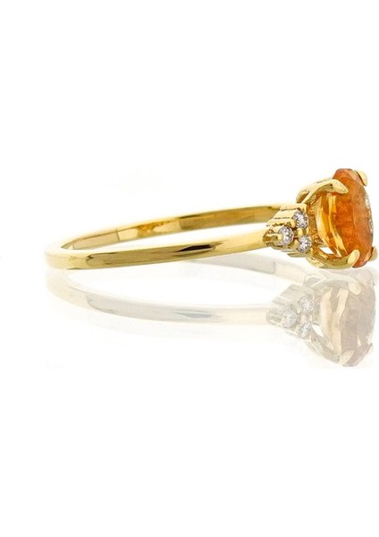Citrine Oval Tektaş Pırlanta Yüzük - [varyant Taslak] modelleri