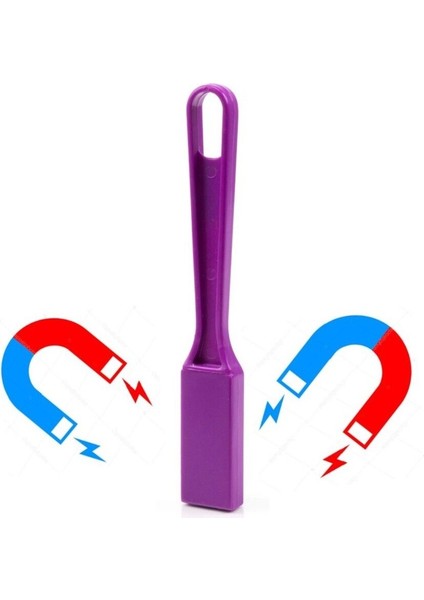 Mor Renk Eğitici Çubuk Mıknatıs - Eğitici Zeka Çocuk Deney Manyetik Mıknatıs 1 Adet