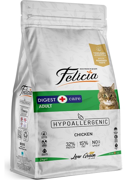 Hipoalerjenik Tavuklu ve Hamsili Düşük Tahıllı Yetişkin Kedi Maması 12KG + 2kg Mama Hediye! modelleri