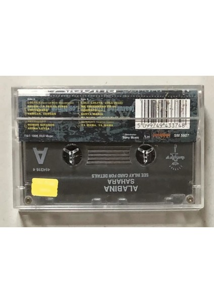 Alabina Sahara Kaset (Orjinal Dönem Baskı) fiyatları