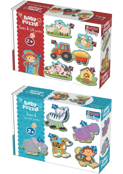 Baby Puzzle Ilk Hayvanlarım ve Ilk Çiftlik Puzzlem Seti