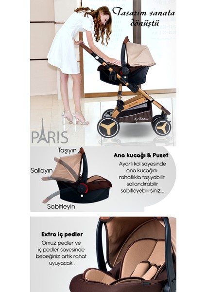 945 Ayrılıp Birleşebilen Travel Sistem Ikiz Bebek Arabası