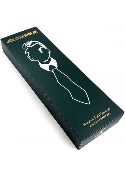 Mavi Küçük Desen Mendilli Klasik Kravat KK12944