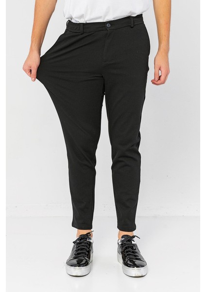 Erkek Relaxed Fit Beli Lastikli Bağcıklı Likralı Süper Rahat Jogger Pantolon