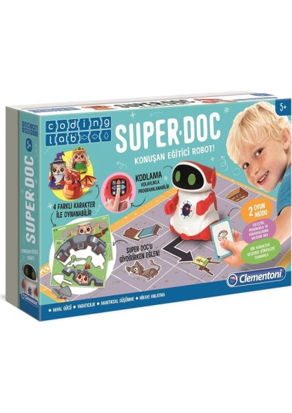 Nessiworld 64960 Super Doc - Eğitici Konuşan Robot / Kodlama-Coding Lab +5 Yaş