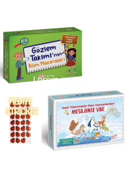 Gizemli Bahçe Gözlem Takımı'nın Bilim Maceraları + Nesli Tükenmekte Olan Hayvanlardan Mesajınız Var Hikaye Seti