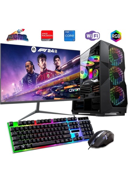 I7 12700F 16GB Ddr4 512GB M2 8gb RX580 27" 165Hz Monitörlü Oyun Bilgisayarı