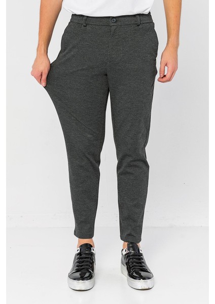 Erkek Relaxed Fit Beli Lastikli Bağcıklı Likralı Süper Rahat Jogger Pantolon