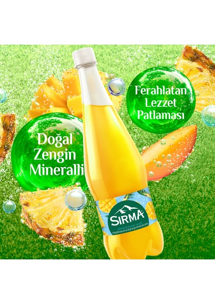 Mango & Ananas Aromalı C Vitaminli Maden Suyu 1 lt x 6 Adet