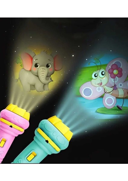 Cocuklar Için Uyku Zamani Oyuncagi. Eğlenceli Projeksiyon El Feneri Yesil fiyatları