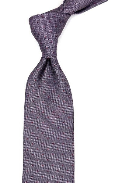 Pembe Puantiye Desen Mendilli Klasik Kravat KK12894