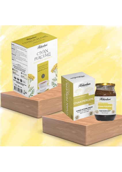 Civan Perçemli Çay 40'lı + Çivan Perçemli Macun ( Kadınsal Sorunlar Için )
