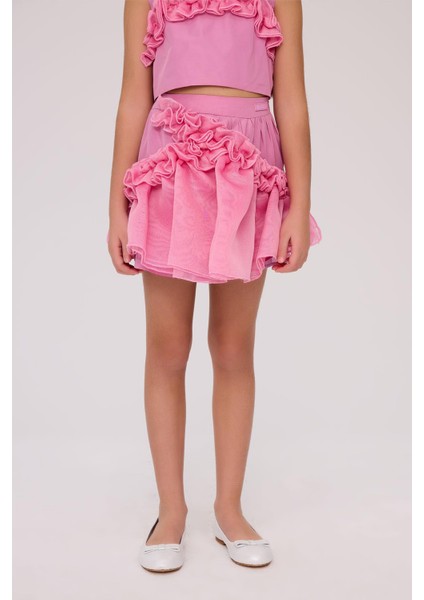 Bg Store Kız Çocuk Pembe Etek