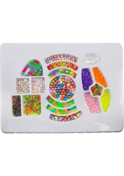 Pretty Pinky Boncuklu Hobi Takı Seti Kolye,bilezik,isimli Bileklik,halhal Aksesuarlı Boncuk Seti
