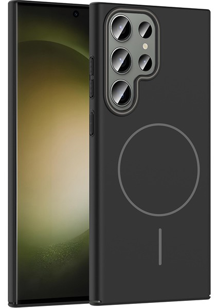 Samsung Galaxy S24 Ultra Uyumlu Kılıf Ruby Magsafe Şarj Özellikli Siyah fiyatları