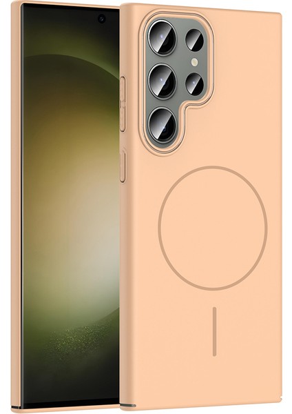 Samsung Galaxy S24 Ultra Uyumlu Kılıf Ruby Magsafe Şarj Özellikli Pudra fiyatları