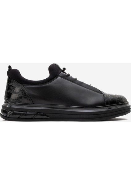 Erkek Comfort Casual Ayakkabı Deri Cr 2045 Siyah