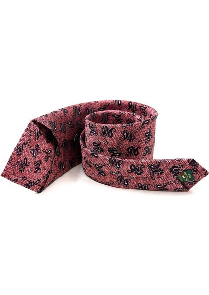 Mercan Şal Desen Mendilli Klasik Kravat KK12931 indirimleri
