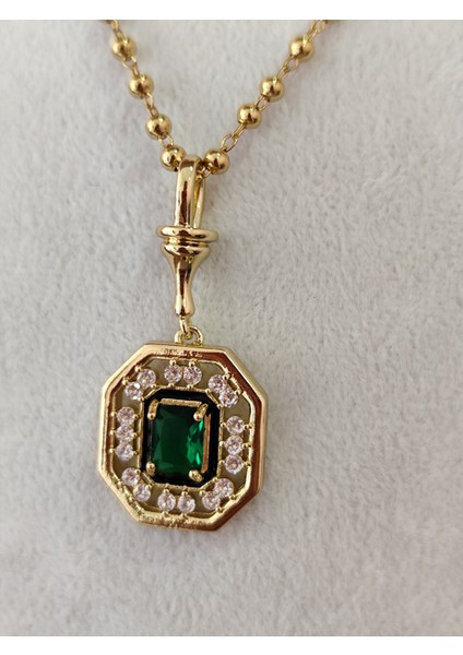 Serenay Zümrüt Yesil Taslıkolye