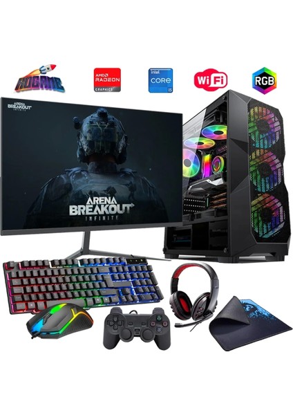 I5 13400F 32GB Ddr4 1tb M2 8gb RX580 24" Monitörlü Oyun Bilgisayarı (Gaming Set)