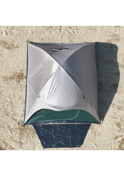 8 Kişilik Kamp Çadırı Aile Boy 3 Mevsim Çift Katmanlı Çift Renk Kumaş 300CM x 355CM x 175CM