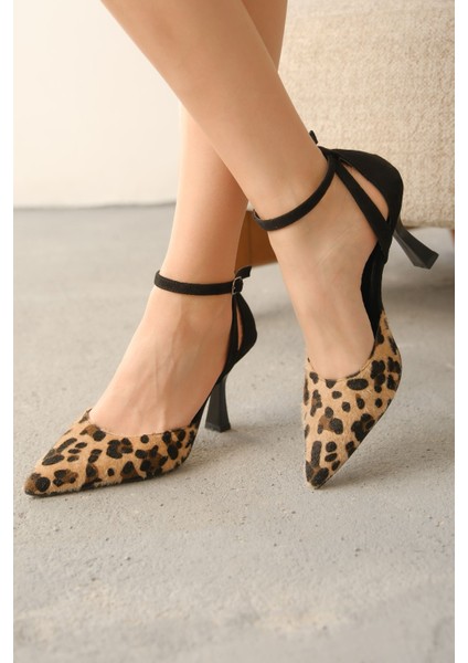 Kadın Seric Sivri Topuklu Ayakkabı - Leopar fırsatları