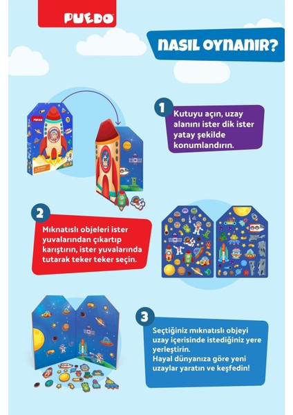 Manyetik Oyun Seti - Uzay fırsatları