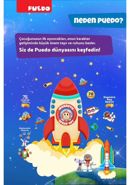 Manyetik Oyun Seti - Uzay indirimleri