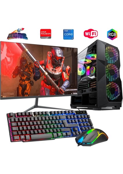 I7 14700F 16GB Ddr4 512GB M2 8gb RX580 27" 165Hz Monitörlü Oyun Bilgisayarı