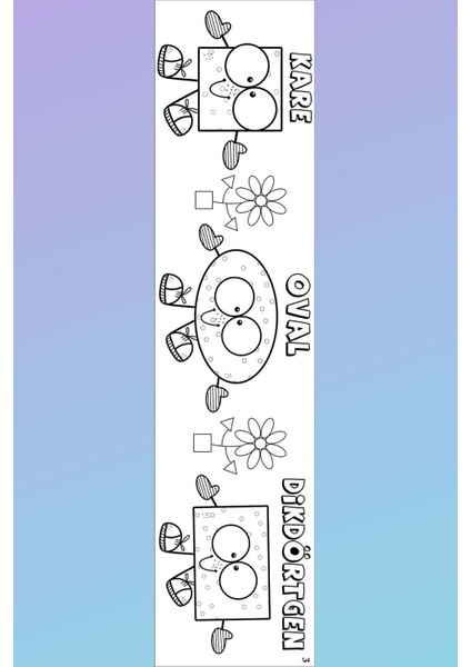 Geometrik Temalı Eğitici Aktivite Boyama Kağıdı 4,5 Metre fırsatları