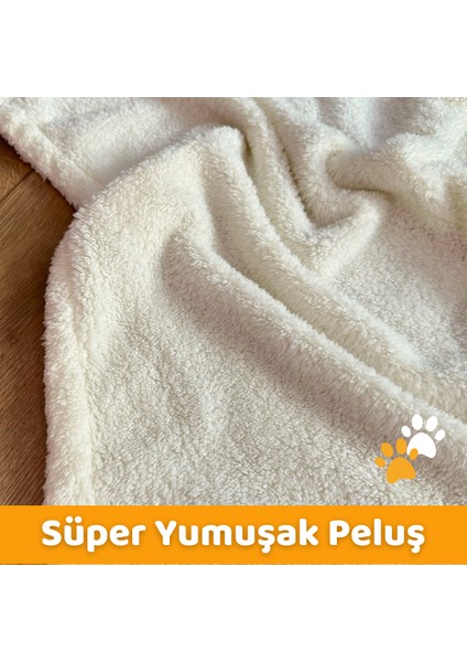 Kedi Köpek Battaniyesi Premium Peluş Evcil Hayvan Uyku Battaniyesi Yıkanabilir Krem modelleri