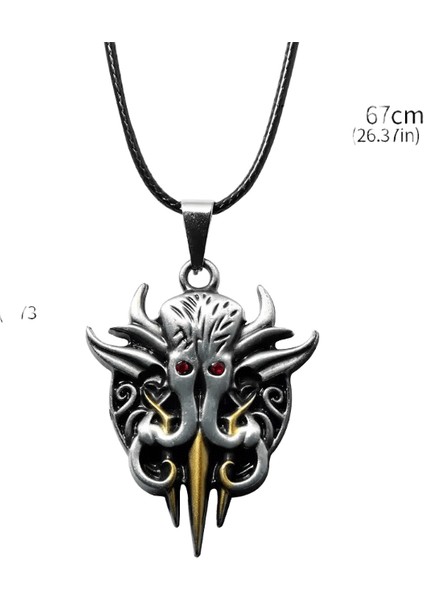 Oyun Baldur's Gate 3 Anahtarlık Illithid Gri Kolye Anahtarlık Kadın Erkek Takı Içinrenk:anahtarlık (Yurt Dışından)