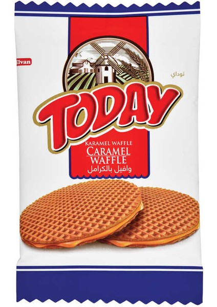 Today Caramel Waffle 22 gr 24 Adet (1 Kutu)