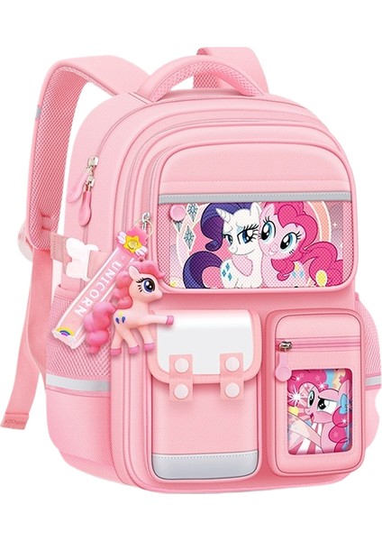 2025 Yeni Ilköğretim Öğrencileri Kız 1-3-6 Sınıf Karikatür Sevimli Büyük Kapasiteli Omuz Çantası (Yurt Dışından)