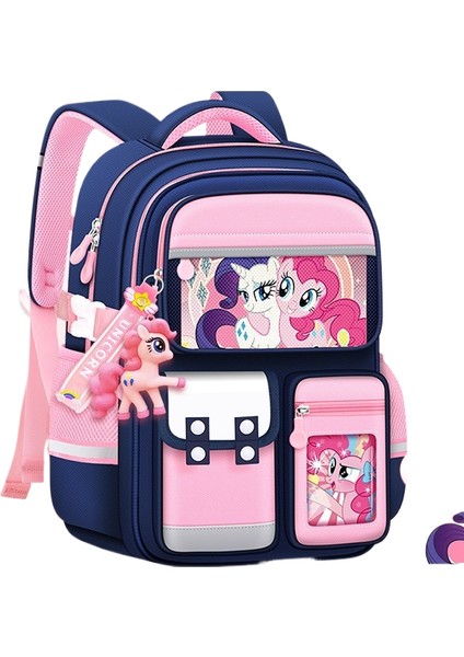 2025 Yeni Ilköğretim Öğrencileri Kız 1-3-6 Sınıf Karikatür Sevimli Büyük Kapasiteli Omuz Çantası (Yurt Dışından)