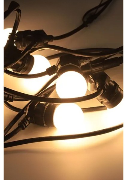 Dış Mekan Süslemek Düğün Eğlence Mekanı Süsleme Noel Ağacı Süsleme Için 5 Metre Siyah Kablo Top LED