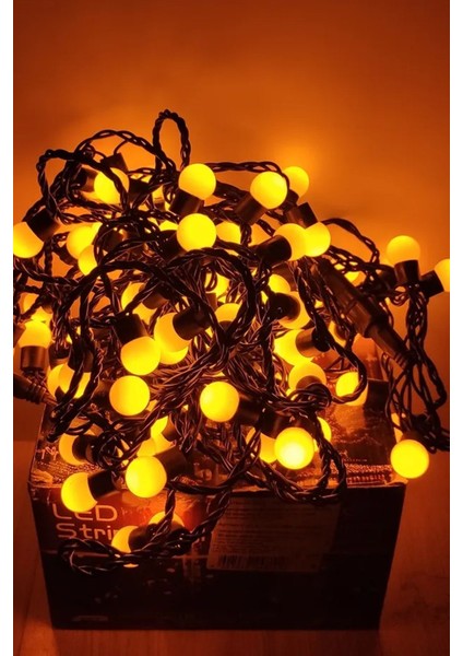 Dış Mekan Süslemek Düğün Eğlence Mekanı Süsleme Noel Ağacı Süsleme Için 5 Metre Siyah Kablo Top LED fiyatları