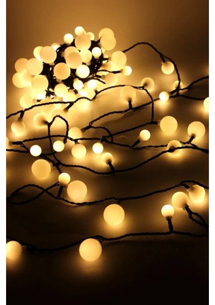 Dış Mekan Süslemek Düğün Eğlence Mekanı Süsleme Noel Ağacı Süsleme Için 5 Metre Siyah Kablo Top LED fırsatları