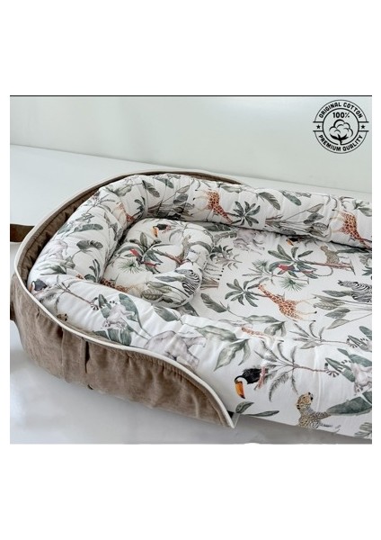 Safari Çantalı Babynest Taşınabilir Anne Yanı Babynest