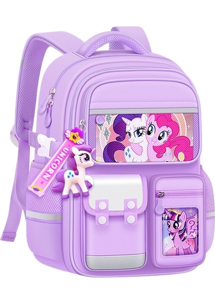 2025 Yeni Ilköğretim Öğrencileri Kız 1-3-6 Sınıf Karikatür Sevimli Büyük Kapasiteli Omuz Çantası (Yurt Dışından)