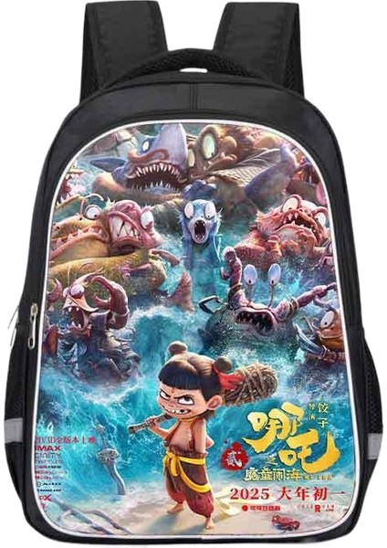 Nezha Mahallesi Öğrenci Okul Çantası (Yurt Dışından)