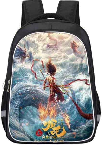 Nezha Mahallesi Öğrenci Okul Çantası (Yurt Dışından)