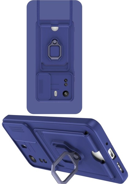 Xiaomi Redmi 13C Kılıf Zuma Kamera Sürgülü Kartvizitli Ipli Silikon Kılıf fiyatları