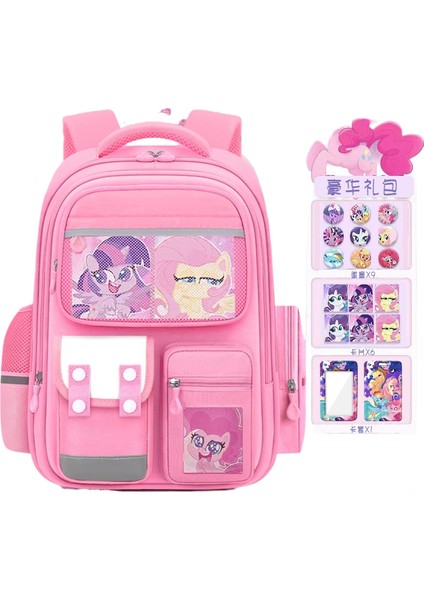 2025 Yeni Ilköğretim Öğrencileri Kız 1-3-6 Sınıf Karikatür Sevimli Büyük Kapasiteli Omuz Çantası (Yurt Dışından)