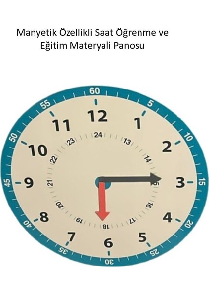 Mıknatıslı Manyetik Saat Öğrenme Materyali Panosu Buzdolabı, Akıllı Tahtalara , Metal Yüzeylere indirimleri