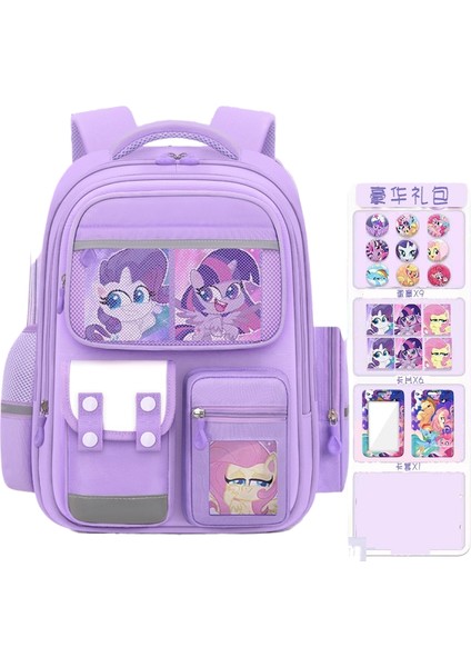 2025 Yeni Ilköğretim Öğrencileri Kız 1-3-6 Sınıf Karikatür Sevimli Büyük Kapasiteli Omuz Çantası (Yurt Dışından)