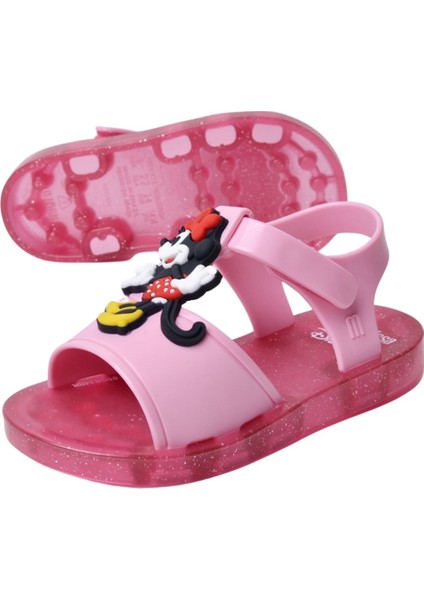 Play+Mickey Çocuk Pembe Sandalet fırsatları