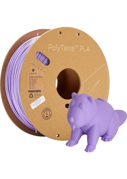 Polymaker Polyterra Pla Filament Lavanta Mor