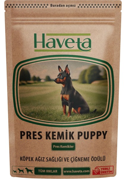Pres Kemik Puppy Naturel 40 Adet