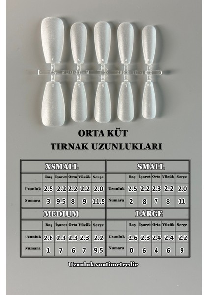 100 Adet XSMALL Beden KÜT Takma Tırnak ORTA Uzunlukta Tabut Şekil Yapıştırıcı Hediyeli fırsatları